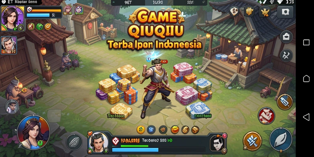 Tampilan menarik dari gameplay QiuQiu di 9ET.