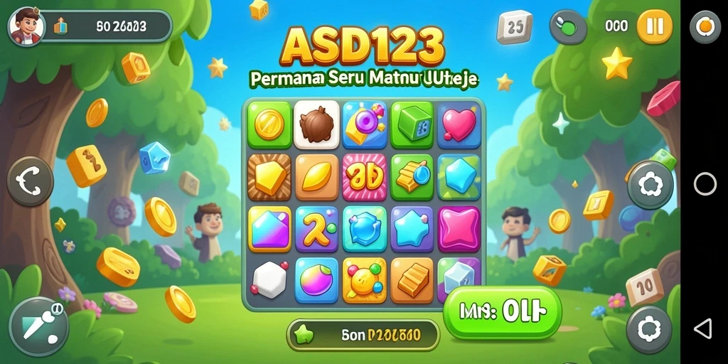 Tangkapan layar gameplay ASD123 yang penuh warna dan seru.