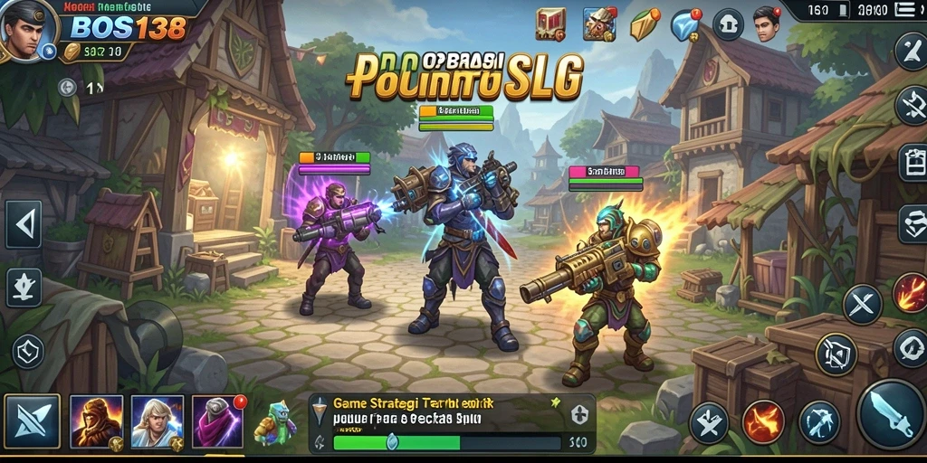 Tampilan menarik dari gameplay BOS138 yang menampilkan strategi pertempuran SLG.