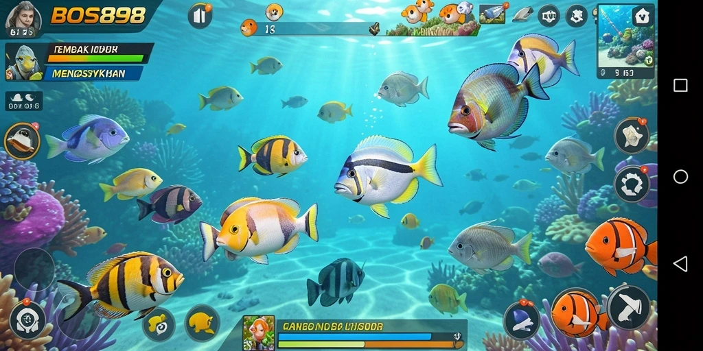 Screenshot gameplay Tembak Ikan di BOS898 yang seru.