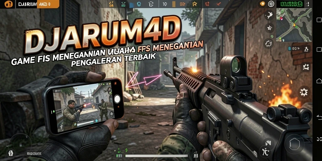 Screenshot DJARUM4D menampilkan aksi gameplay FPS yang intens dan mendebarkan.