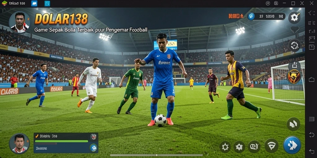 Tampilan permainan DOLAR138 dengan aksi sepak bola yang mendebarkan.