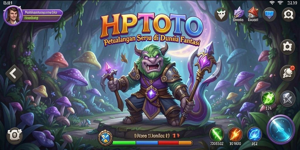 Tampilan menarik dari gameplay seru HPTOTO di dunia fantasi.