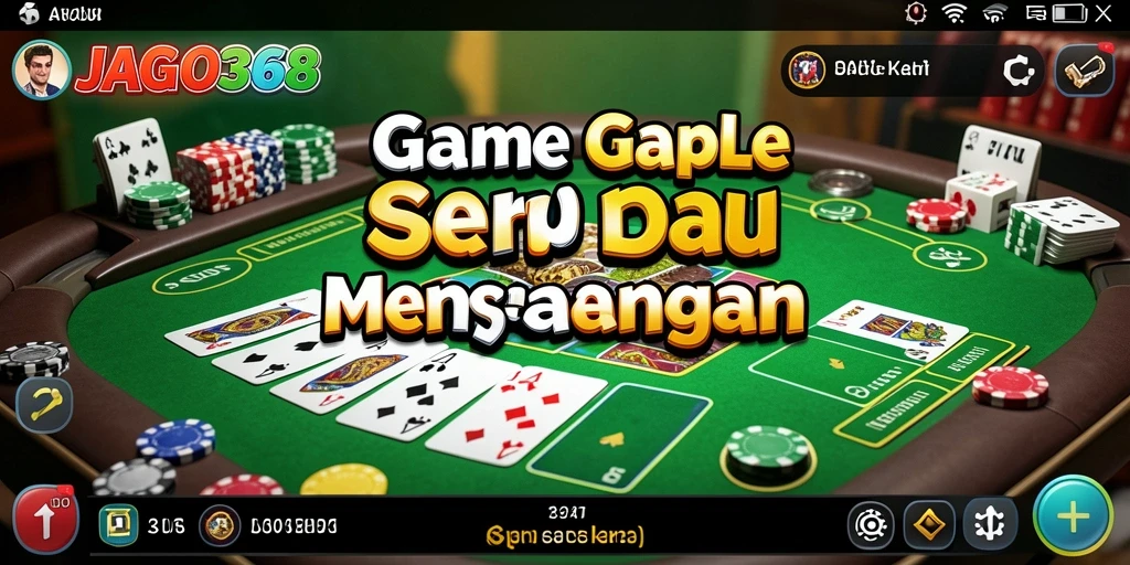 Tampilan gameplay seru dan interaktif dari JAGO368 yang menggambarkan permainan Gaple.
