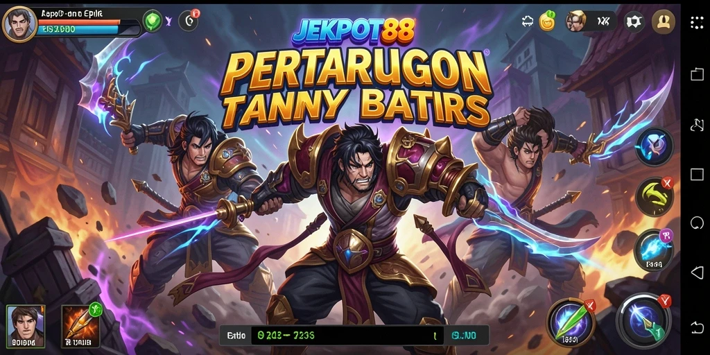 Tampilan gameplay JEKPOT88 yang menegangkan dalam satu pertarungan.