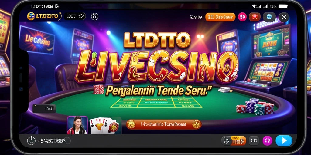 Tampilan gameplay Live Casino yang seru dan interaktif di LTDTOTO.