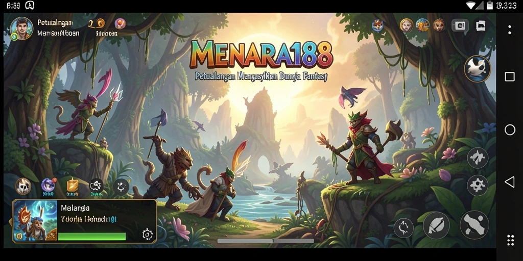 Gameplay seru MENARA188 dengan berbagai tantangan di dunia fantasi.