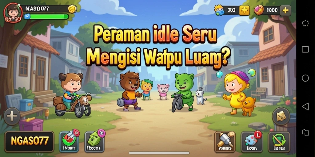 Tampilan gameplay Idle yang menarik di NGASO77.