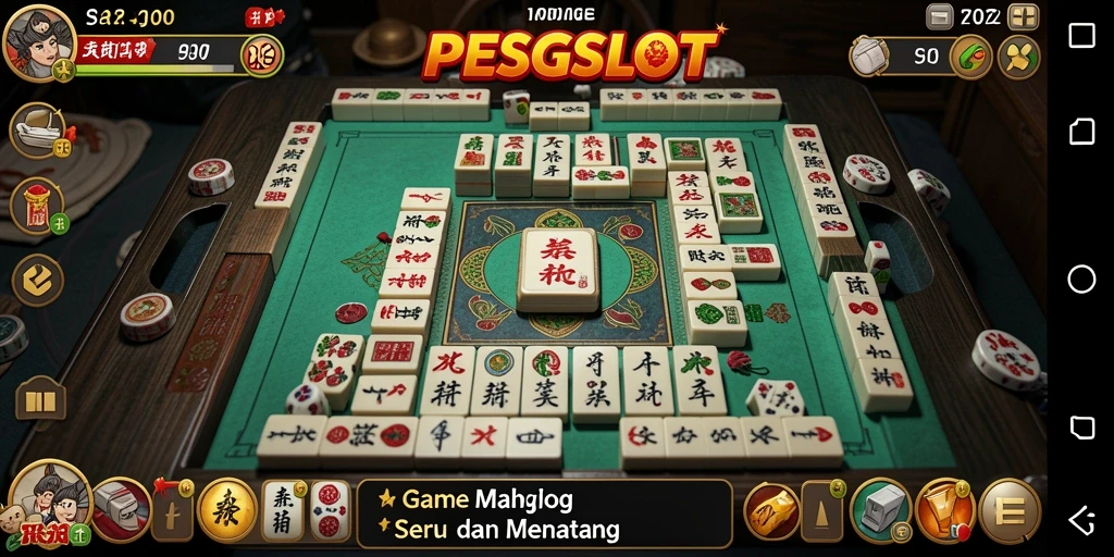 Tampilan gameplay Mahjong PESGSLOT yang menarik dan menantang.