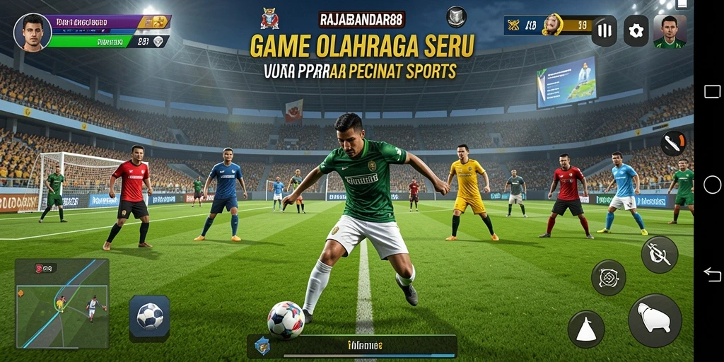 Tampilan gameplay menarik dalam RAJABANDAR88 yang menampilkan aksi olahraga.