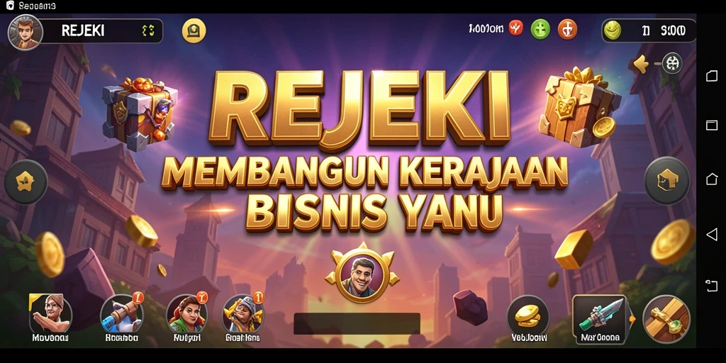 Tampilan gameplay seru dalam membangun kerajaan bisnis.