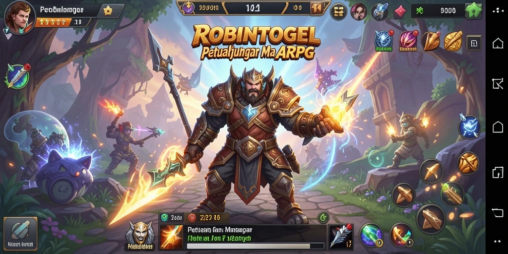 Tampilan gameplay seru dari ROBINTOGEL dalam dunia ARPG.