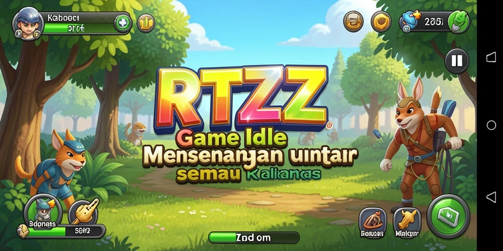 Tampilan menarik dari permainan idle RTZZ dengan gameplay yang mengasyikkan.