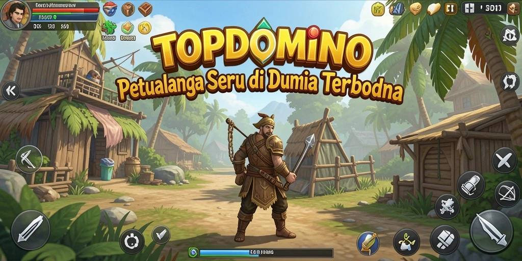 Screenshot gameplay Open World TOPDOMINO yang menampilkan eksplorasi yang menakjubkan.